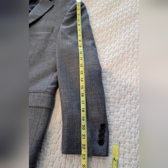 Ralph Lauren 100% Wool Blazer Mens Jacket Sport Coat Gray Fully Lined Sz 38S - Picture 9 of 13